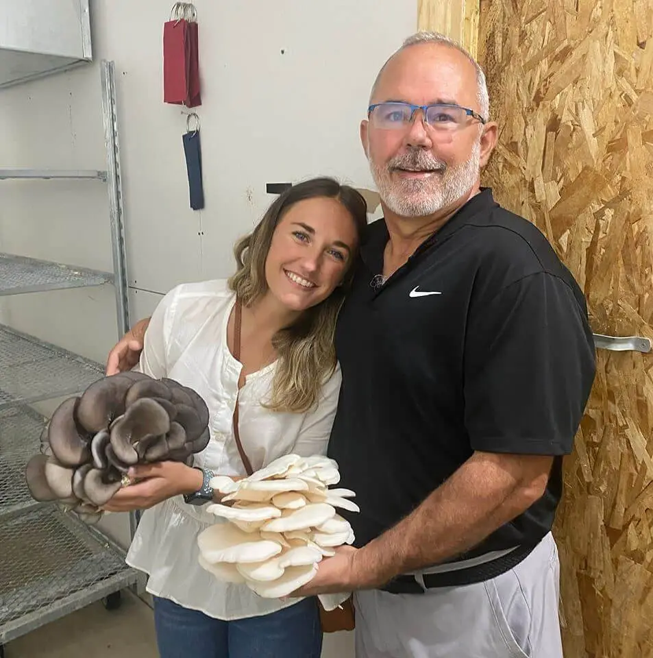 Jim Case and team at Pebble Creek Mushrooms farm