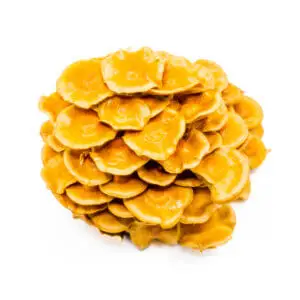 Fresh Nameko mushrooms with orange-brown caps